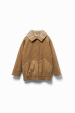Cord Reversible Blouson _Removal Boa Liner