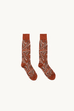 Mohair Jacquard Geometry Socks