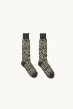Mohair Jacquard Geometry Socks