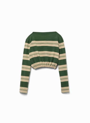 Cotton Jersey Cropped Top
