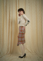 Tartan Plaid Hobble Skirt