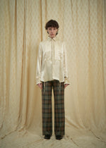 Geometric Pattern Pleated Shirt