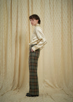 Tartan Plaid Adjustable Belted Pants