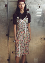 Floral voile slip dress