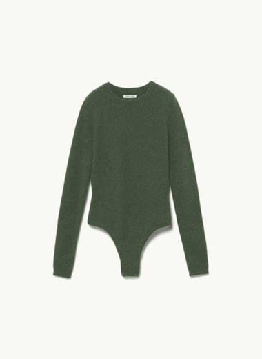 Cashmere Crew-neck Bodysuit