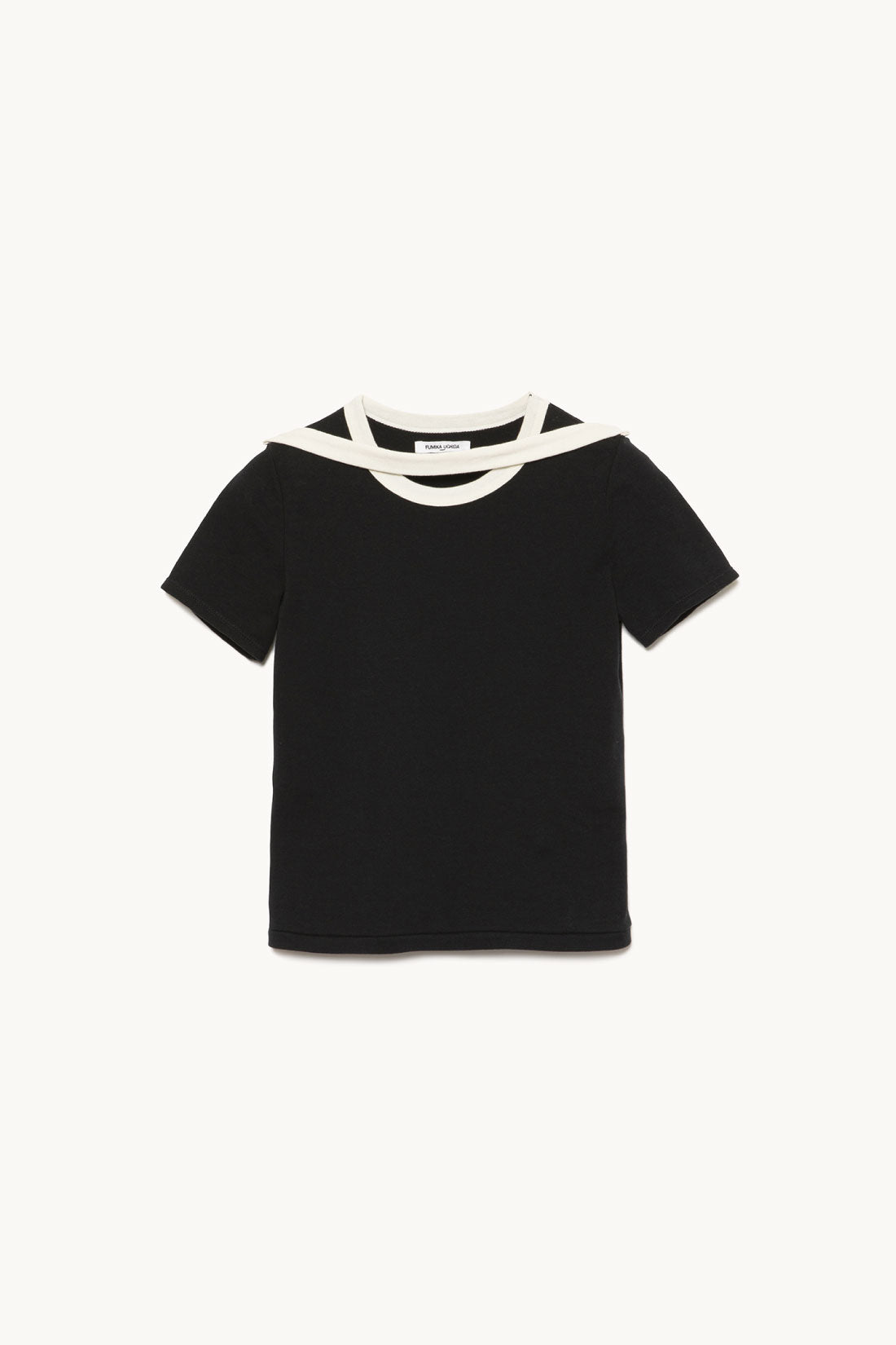 Trimmed Double-Neck Tee