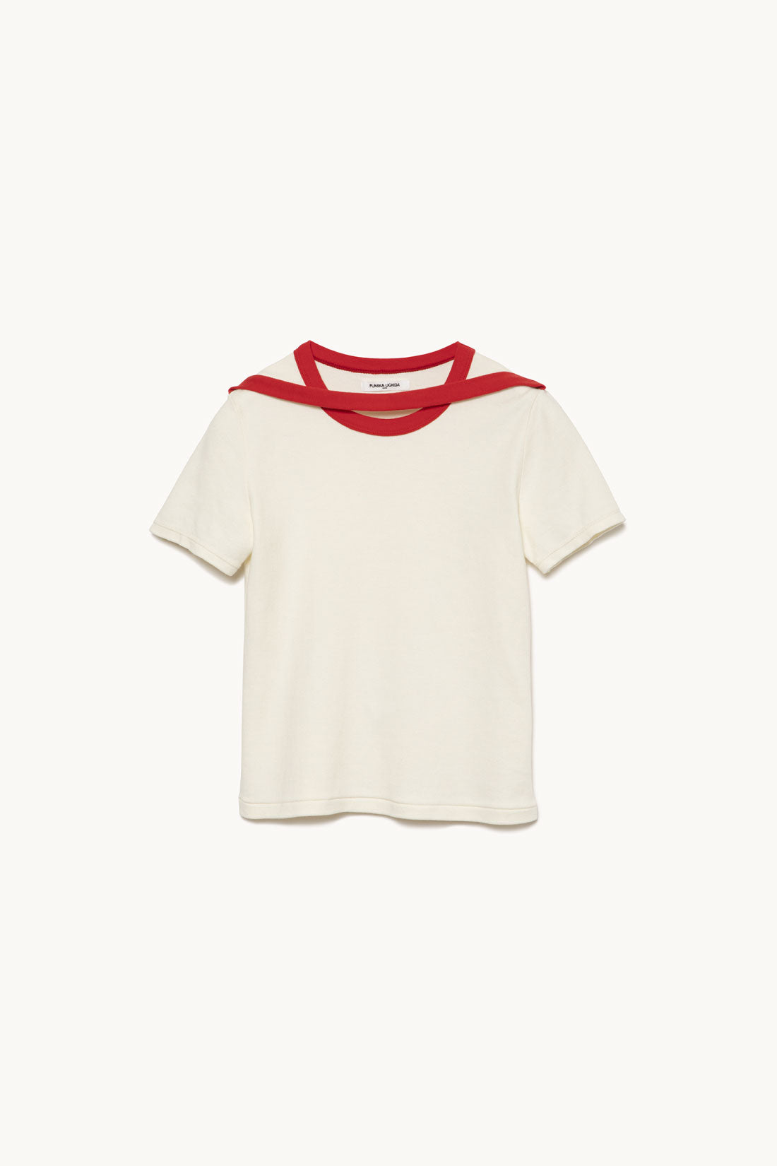 Trimmed Double-Neck Tee