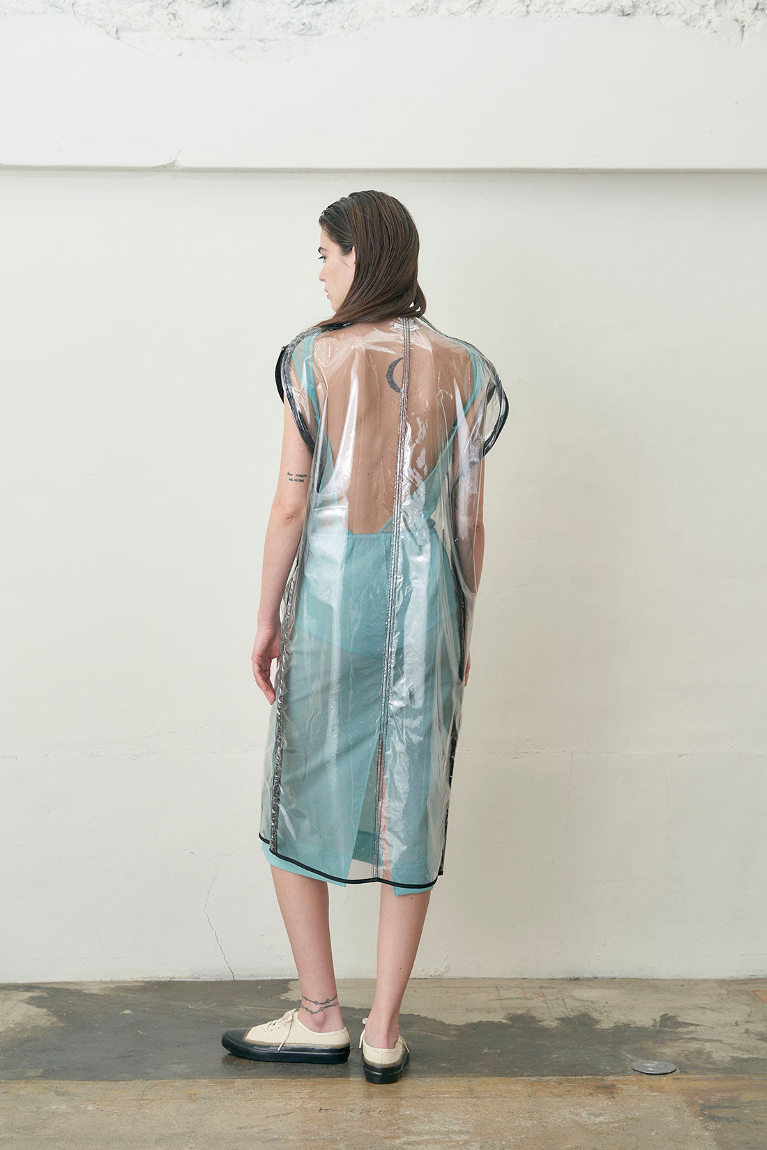 Vinyl/Tulle Garment Bag Dress