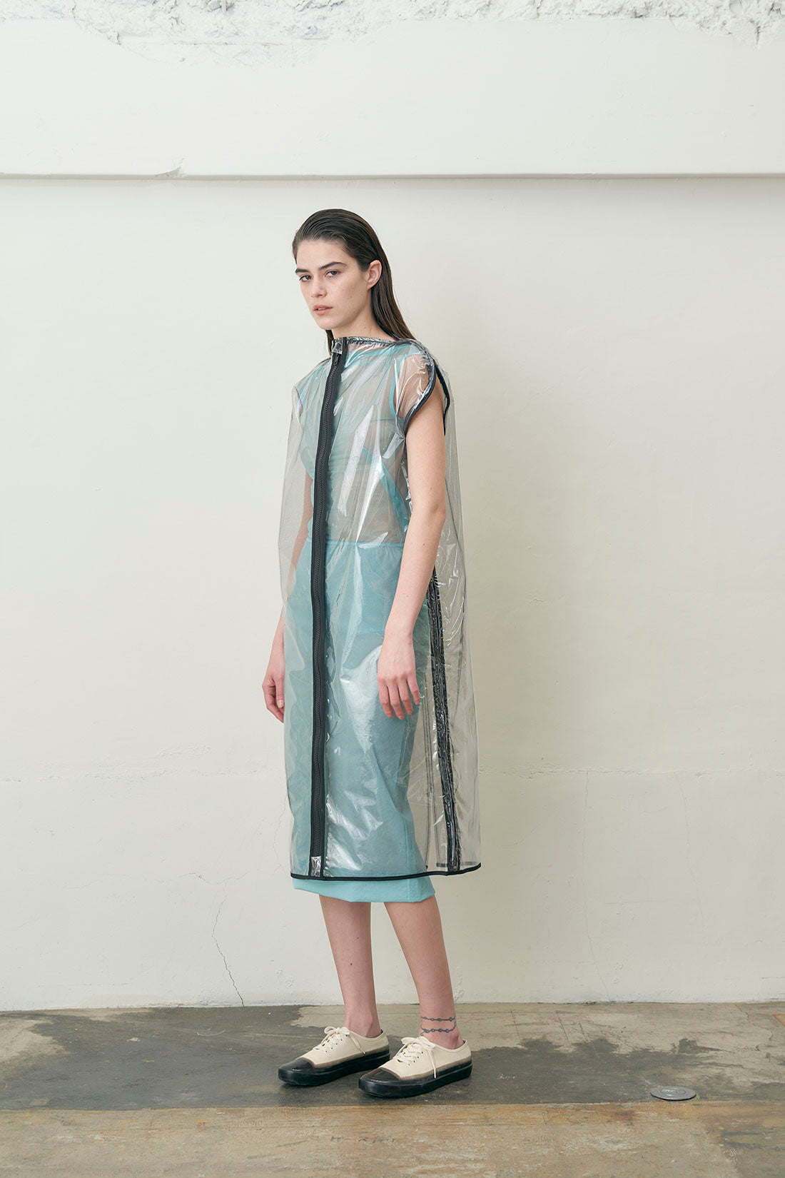 Vinyl/Tulle Garment Bag Dress