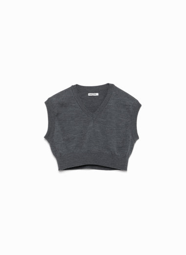 Knitted V-neck Vest