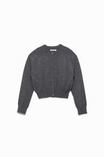 Knitted Crew-neck Cardigan