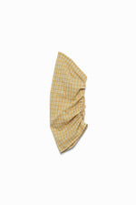 Plaid voile head cap