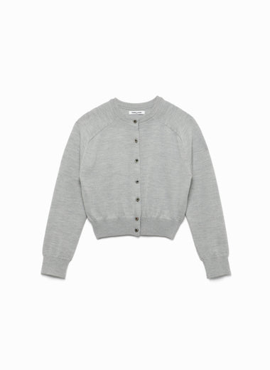 Knitted Crew-neck Cardigan