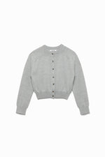 Knitted Crew-neck Cardigan