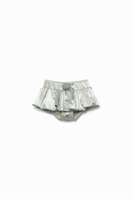 Stretch Satin Corsage Mini Skort