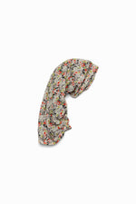 Floral voile head cap