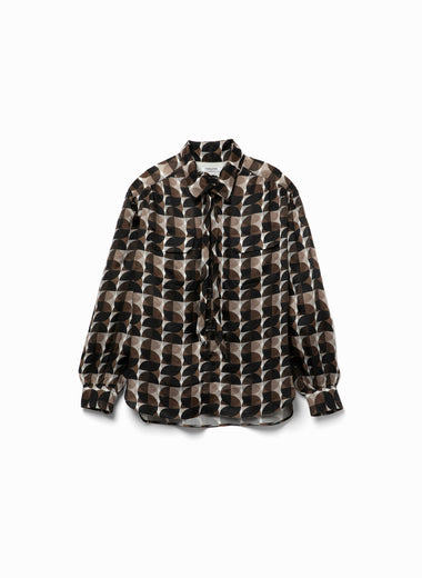 Geometric Pattern Printed Blouse