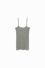 Gauze Drop-needle Ribbed Cami Sweater