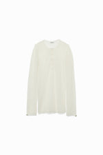 Gauze Waffle Henleyneck Sweater