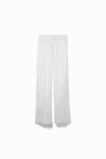 Coated Cotton Side Trim Slacks