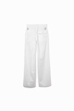 Coated Cotton Side Trim Slacks