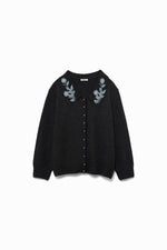 Hand-beaded Fulling Collared Cardigan