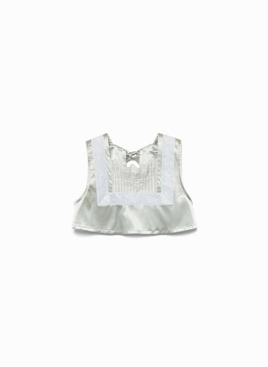 Stretch Satin Bib Top