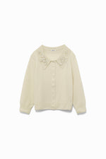 Hand-beaded Fulling Collared Cardigan