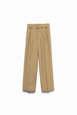 Twill Belted Trousers