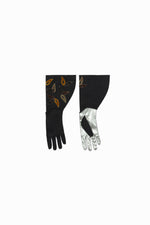 Applique Embroidered Felt Gloves
