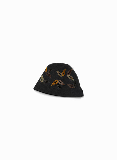 Applique Embroidered Felt Hat
