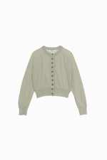 Knitted Crew Neck Cardigan 