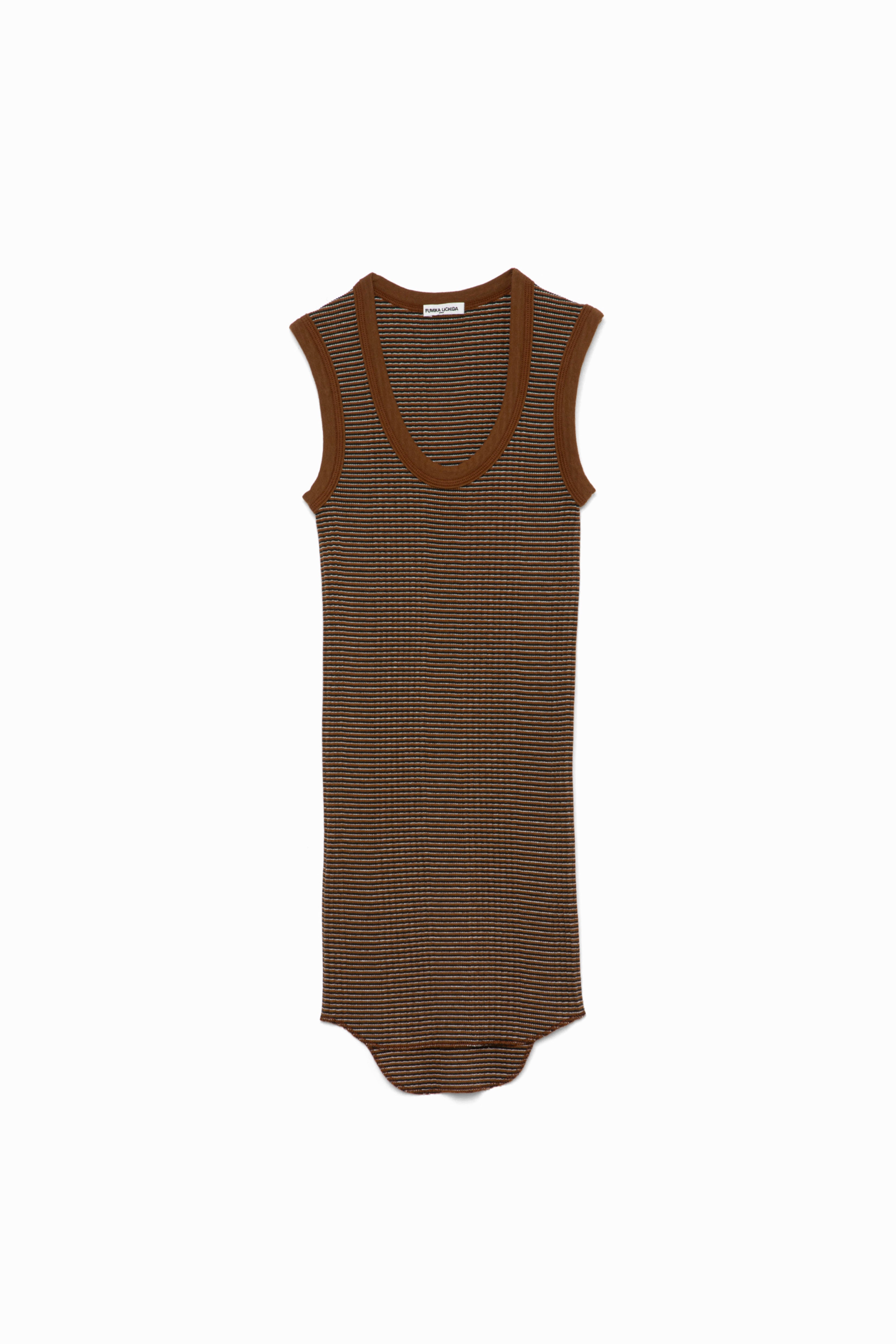 トップス FUMIKA UCHIDA Needle Drawing BORDER TANK トップス FUMIKA UCHIDA Needle Drawing BORDER TANK