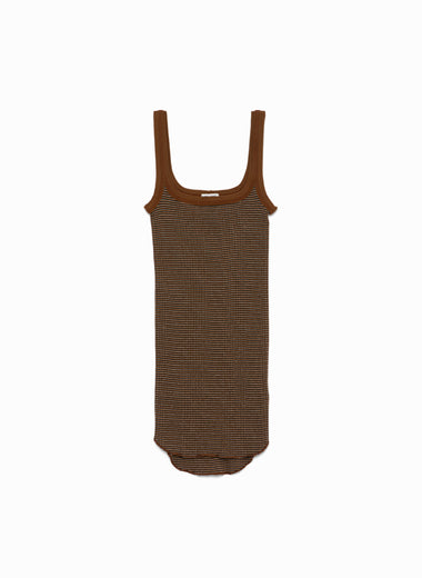 Needle Drawing Border Straight-neck Tank