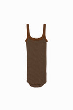 Needle Drawing Border Straight-neck Tank