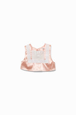 Stretch Satin Bib Top
