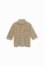 Plaid Jersey Polo