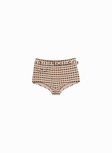 Plaid Jersey Shorts