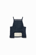 Nepped Denim Square-neck Top