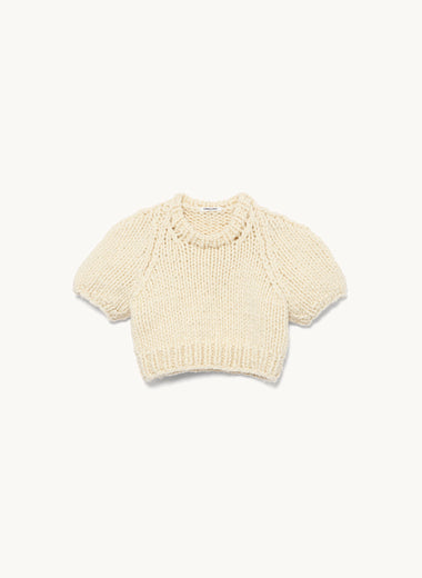 Hand Knitted Short Sleeve Sweater