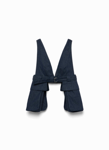 Nepped Denim Pocket Vest