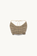 Plaid Tweed Bustle Bag