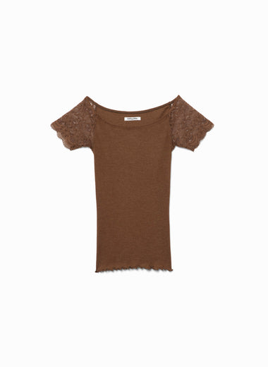 Rib Off-shoulder Underwear
