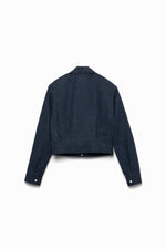 Nepped Denim Zip-up Blouson