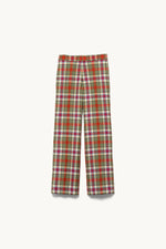 Tartan Plaid Adjustable Belted Pants