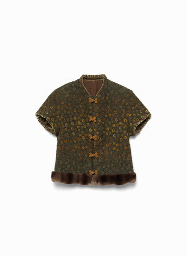 Boucle Jacquard Reversible Lounge Top