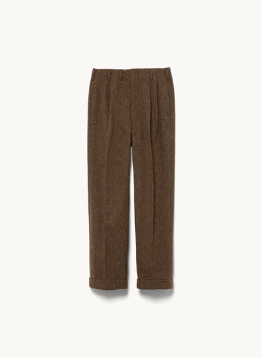 Splashed Pattern Wide Tapered Pants