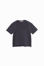 Trapezoid neck tee