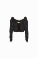 Silk Shaggy Corset Top