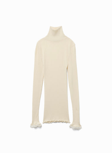 Rib TTL-neck Long Sleeve Underwear